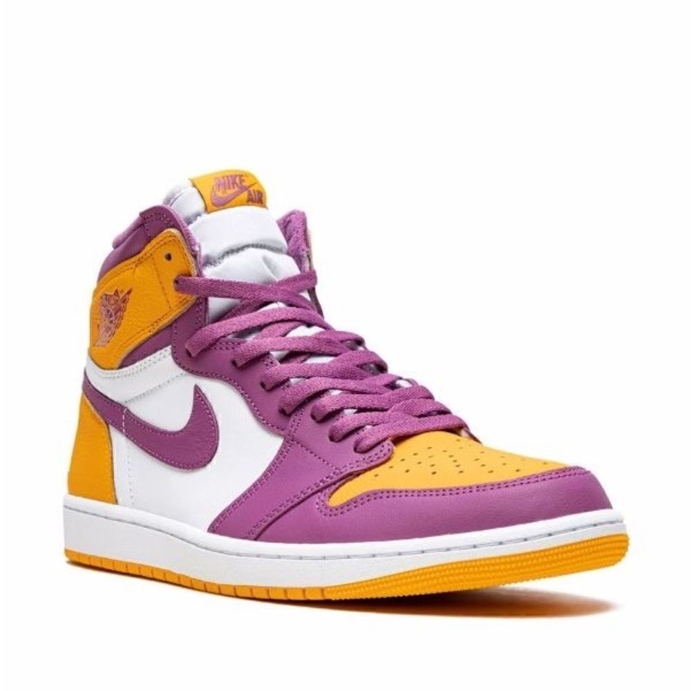 Jordan Air Jordan 1 Brotherhood Purple Yellow Sneakers Size 11,5